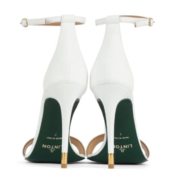 NTW - LINTON Le Jaguar Heels - Color: Blanc - Size 7 - Picture 3 of 7
